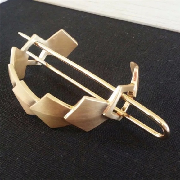 Gold Geometric Hair Stick Pin - Picture 4 of 4